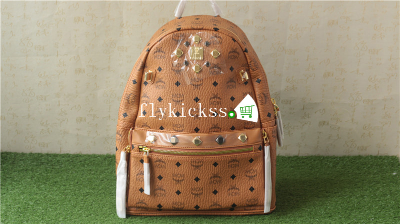 MCM Brown Backpack Biggest Size